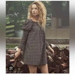 DOEN Sabia Dress in Noir Countryside Paisley - XS